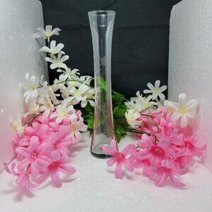 Etched Glass Flower or Bud Vase